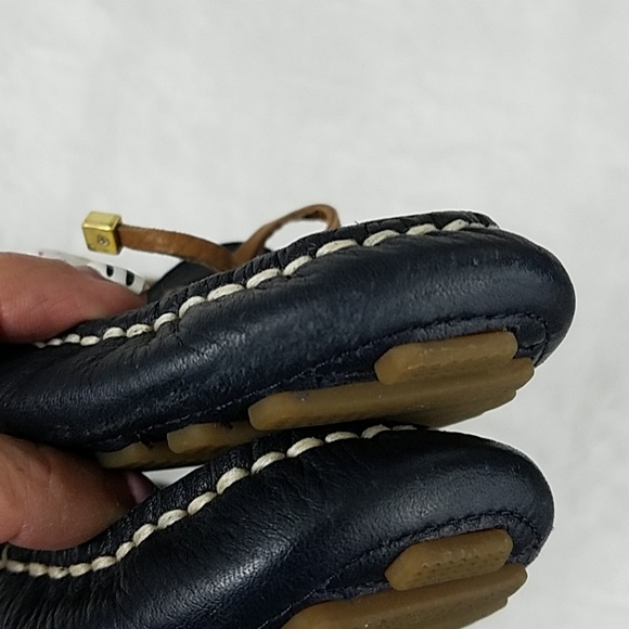 Sperry Top-Sider sz 7 Navy/brown leather boat shoe - Picture 8 of 8